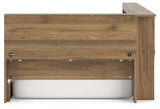 Deanlow Honey Twin Bookcase Storage Bed storage details