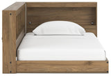 Deanlow Honey Twin Bookcase Storage Bed assembly detail