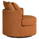 Removable seat cushion of Debbie swivel accent chair