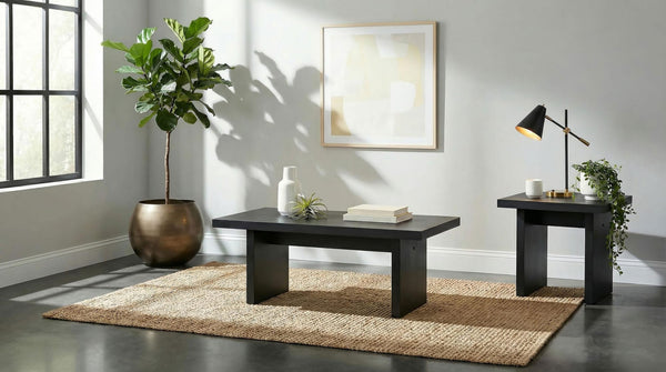 Decker 2-piece Coffee and End Table Set Black from Decor Furniture