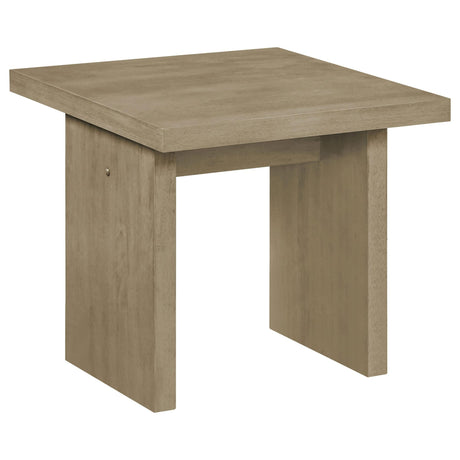 Decker 2-piece Coffee and End Table Set Natural Oak view 3