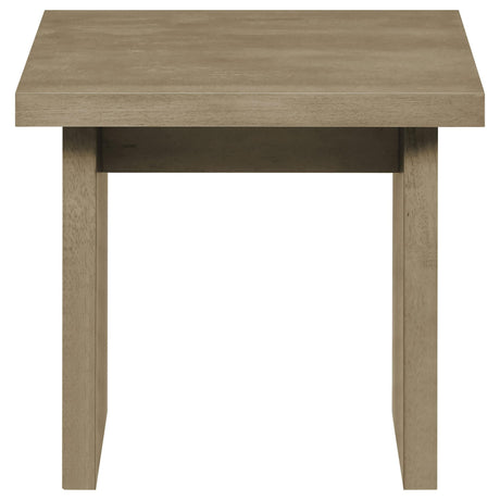 Decker 2-piece Coffee and End Table Set Natural Oak view 4