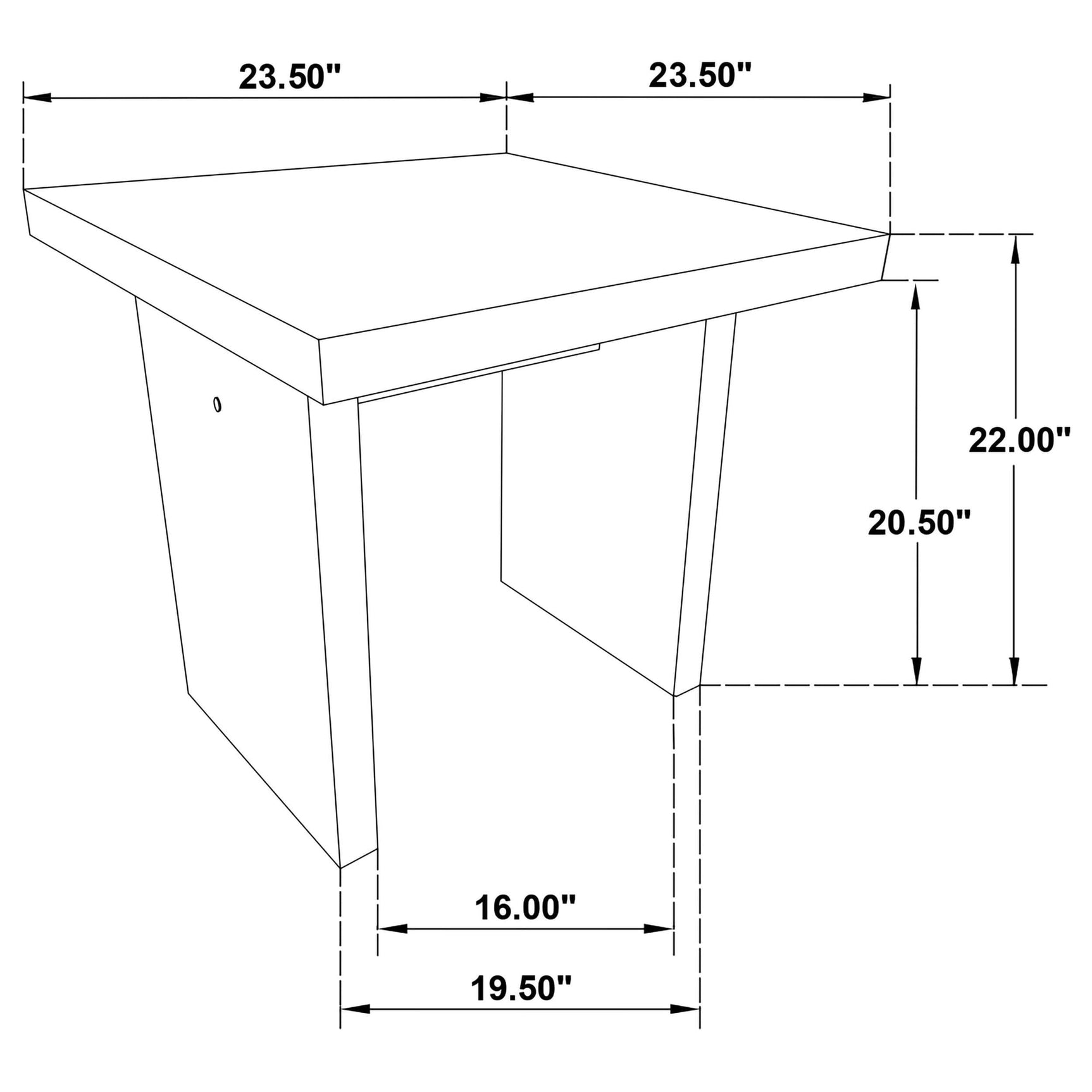 Decker 2-piece Coffee and End Table Set Walnut view 14