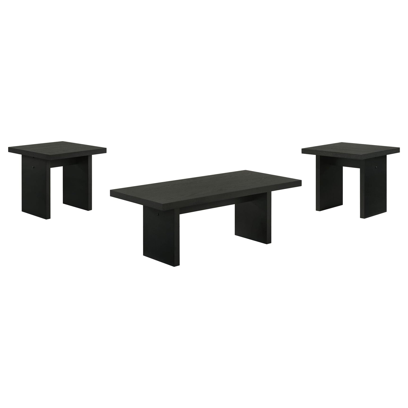 Decker 3-piece Coffee and End Table Set Black view 2