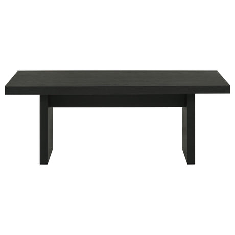 Decker 47-Inch Rectangular Cocktail Coffee Table Black view 3