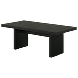 Decker 47-Inch Rectangular Cocktail Coffee Table Black view 4