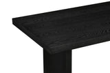 Decker 47-Inch Rectangular Cocktail Coffee Table Black view 7