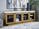 Adanworth Light Brown/Gray Accent Cabinet from Decor Furniture