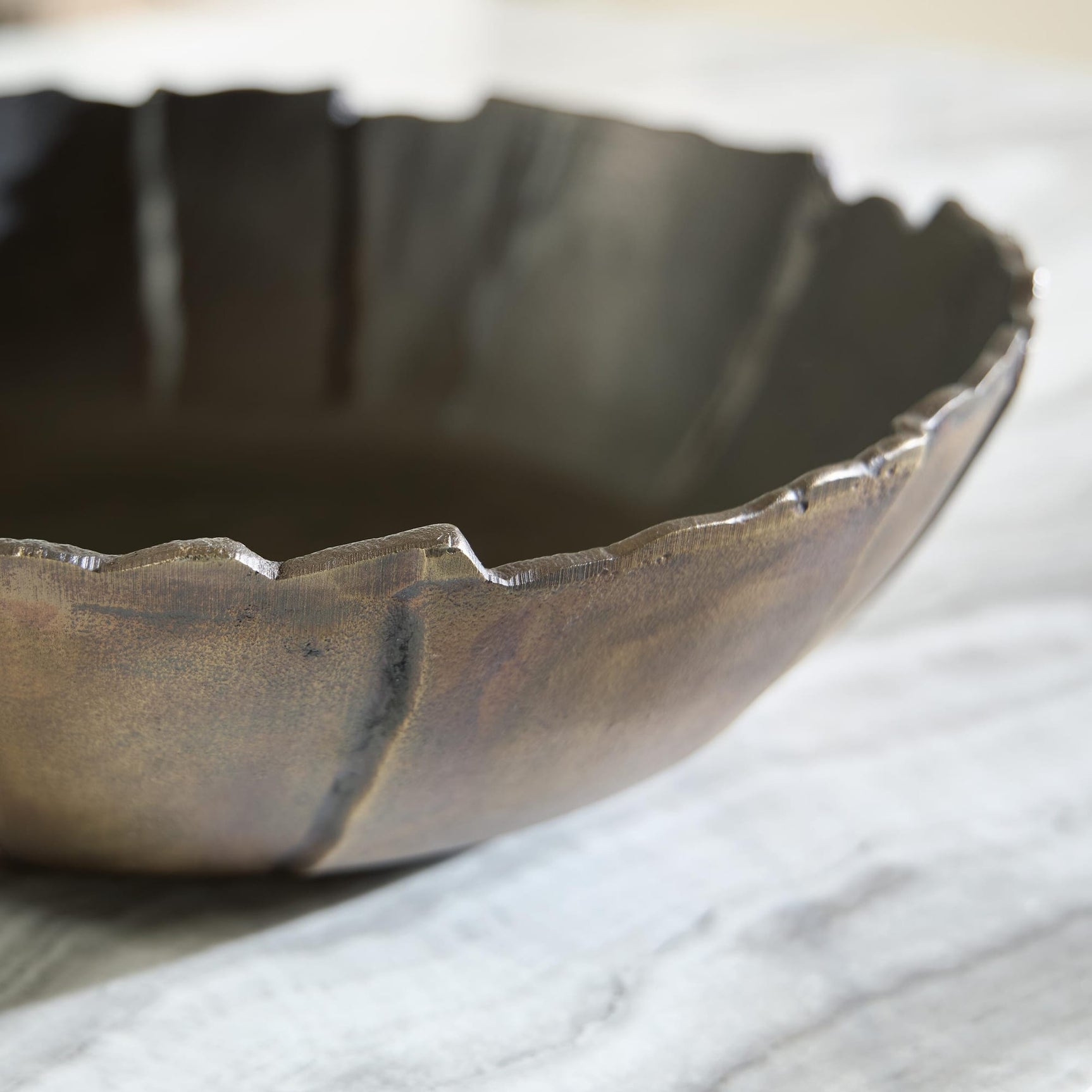 Aidman Black/Antique Gold Finish Bowl detail view