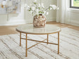 Alben Antique Gold Coffee Table from Decor Furniture