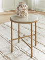 Alben Antique Gold End Table from Decor Furniture