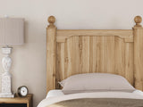 Aleaport Warm Brown Panel Bedroom Set Twin 3: Bed, Dresser, Mirror from Decor Furniture