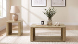 Alsina 2-Piece Coffee and End Table Set Greige from Decor Furniture