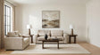 Amador 2-piece Chenille Upholstered Track Arm Sofa Set Camel from Decor Furniture