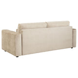 Amador 3-piece Chenille Upholstered Track Arm Sofa Set Camel view 4