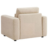 Amador 3-piece Chenille Upholstered Track Arm Sofa Set Camel view 8