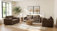 Amador 3-piece Chenille Upholstered Track Arm Sofa Set Chocolate from Decor Furniture