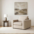 Amador Chenille Upholstered Track Arm Accent Chair Camel view 2