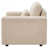 Amador Chenille Upholstered Track Arm Accent Chair Camel view 5