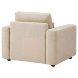 Amador Chenille Upholstered Track Arm Accent Chair Camel view 7
