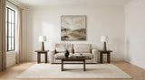 Amador Chenille Upholstered Track Arm Sofa Camel view 2