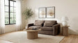Amador Chenille Upholstered Track Arm Sofa Chocolate view 2