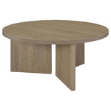 Aragon 2-Piece Round Coffee and End Table Set Latte view 10