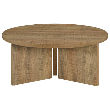 Aragon 2-Piece Round Coffee and End Table Set Mango view 9