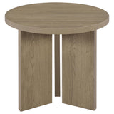 Aragon 3-Piece Round Coffee and End Table Set Latte view 4
