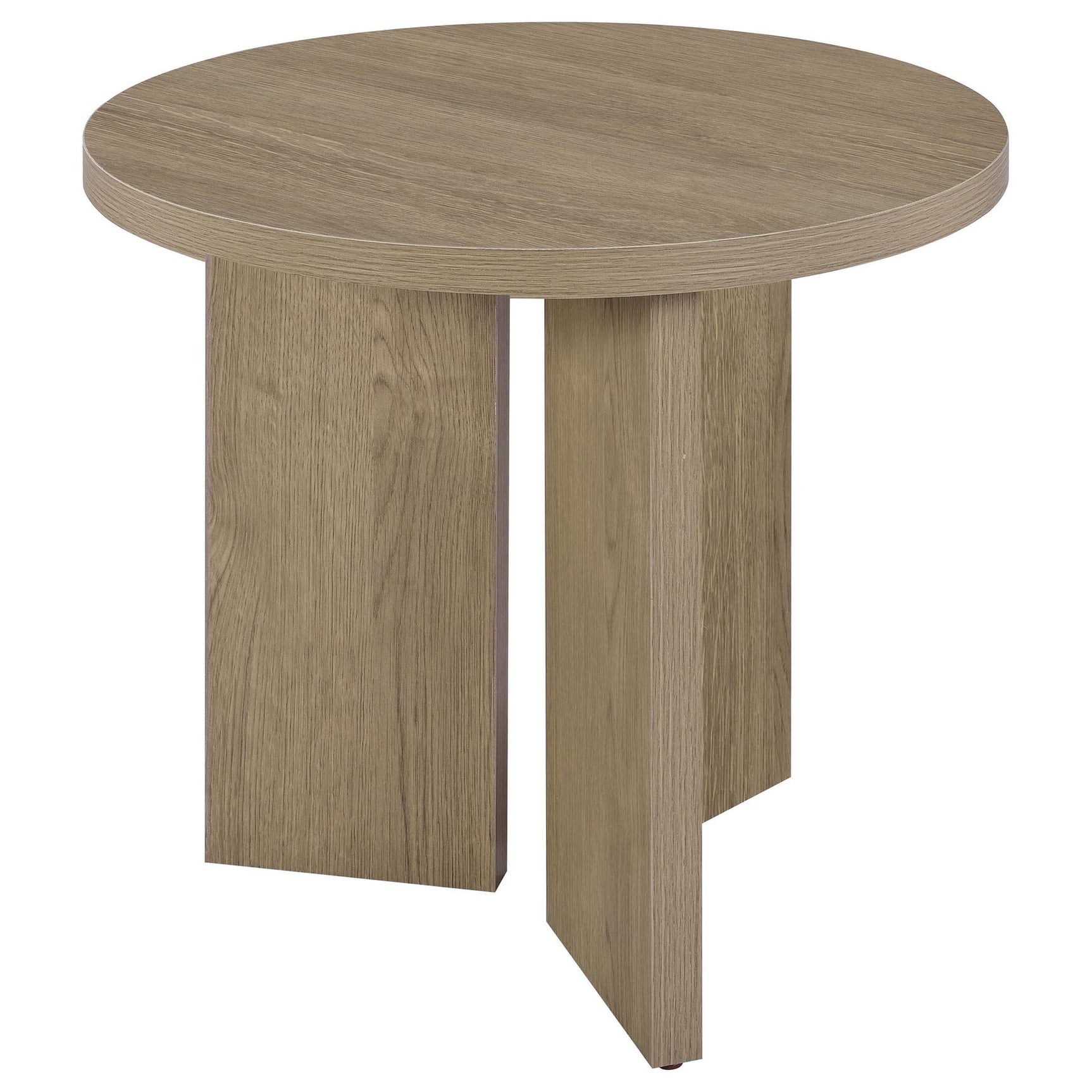 Aragon 3-Piece Round Coffee and End Table Set Latte view 5