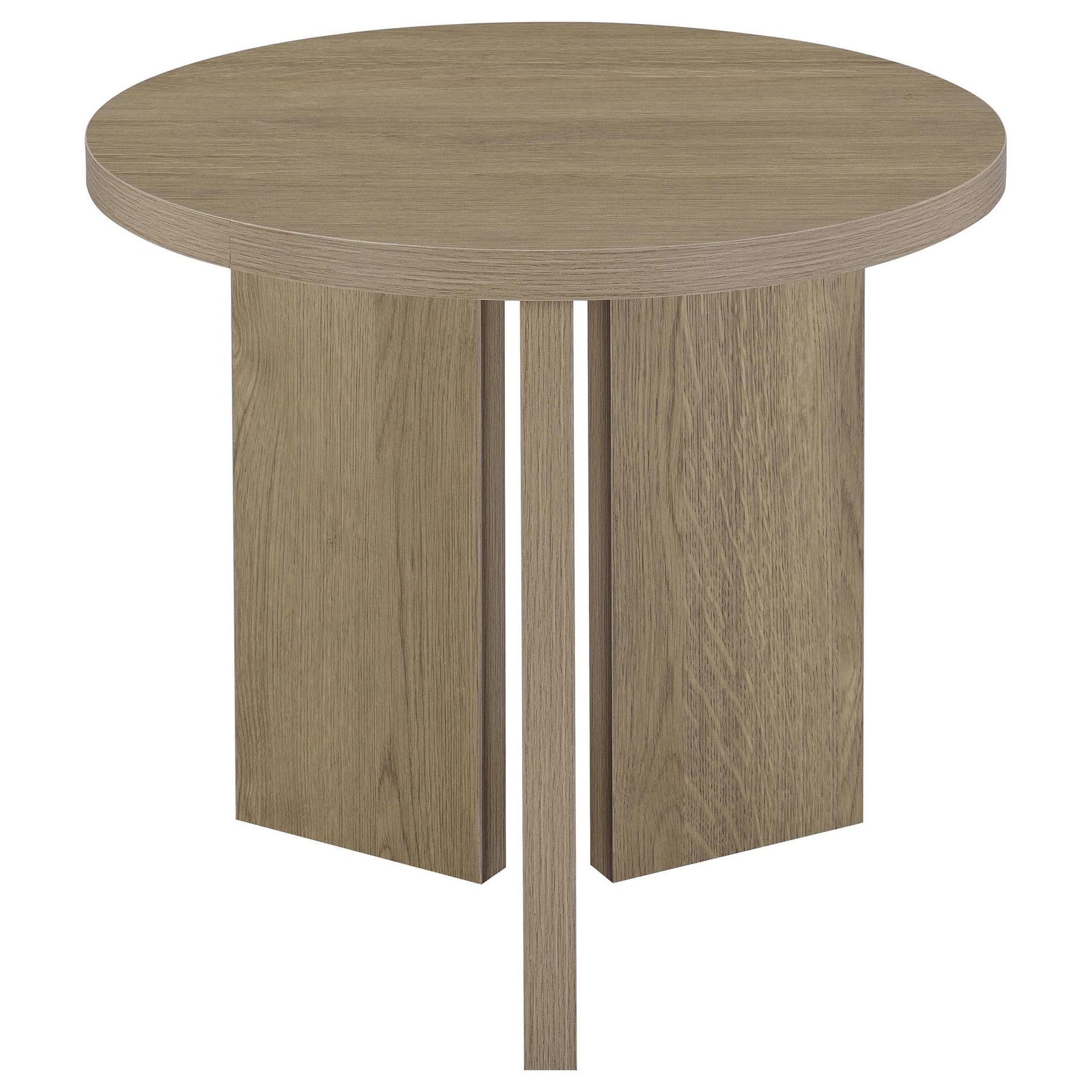 Aragon 3-Piece Round Coffee and End Table Set Latte view 7
