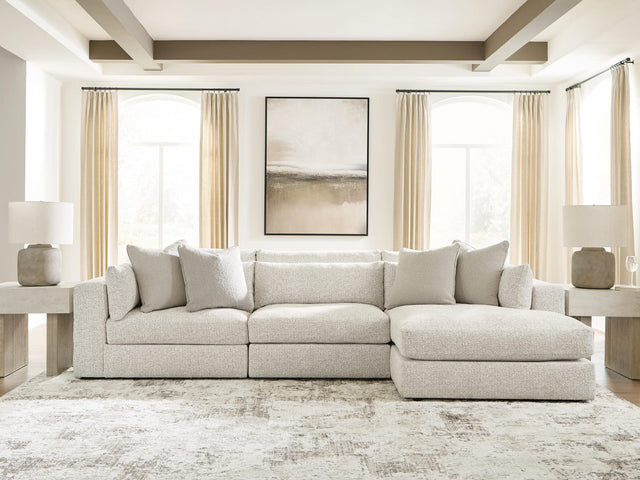 Ashbourne Estate Snowstone 3-Piece Sectional with Chaise from Decor Furniture