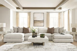 Ashbourne Estate Snowstone 4-Piece Double Chaise Sectional view 2