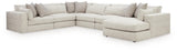 Ashbourne Estate Snowstone 6-Piece Sectional with Chaise view 4