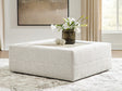 Ashbourne Estate Snowstone Chenille Oversized Accent Ottoman from Decor Furniture