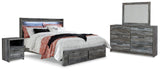 Baystorm Gray Panel Bedroom Set view 11