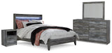 Baystorm Gray Panel Bedroom Set view 20
