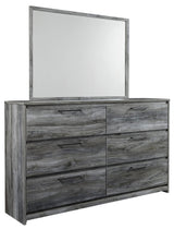 Baystorm Gray Panel Bedroom Set angled view