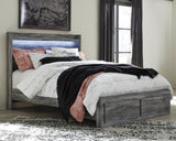 Baystorm Gray Panel Bedroom Set Queen 4: Bed, Dresser, Mirror, NightStand from Decor Furniture