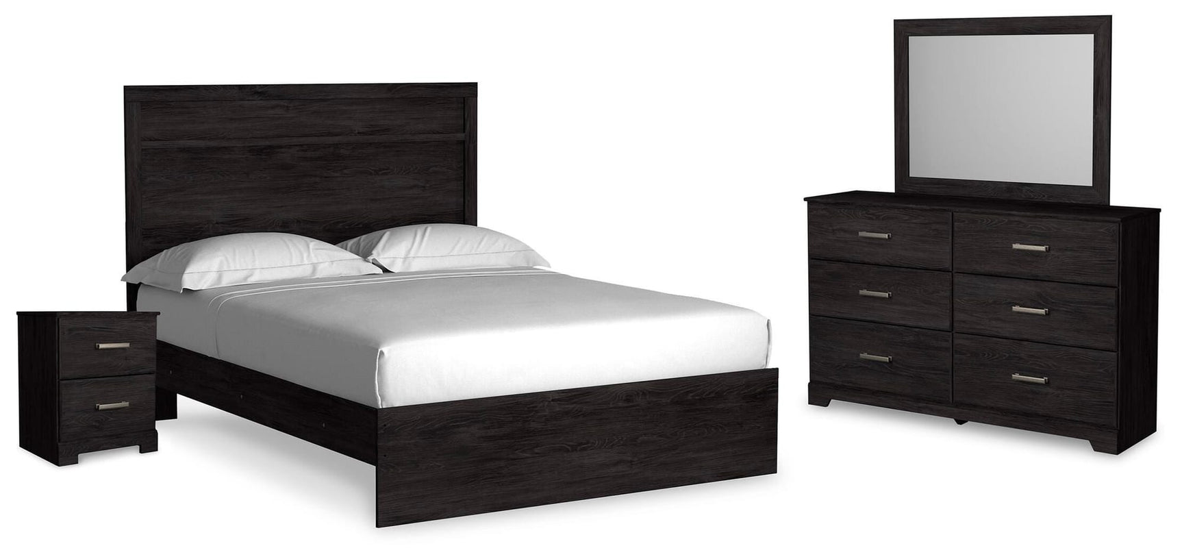 Belachime Charcoal Panel Bedroom Set from Decor Furniture