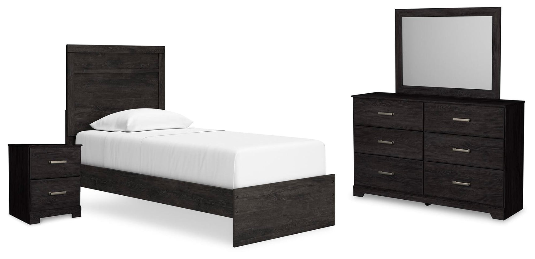 Belachime Charcoal Panel Bedroom Set view 2