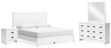 Binterglen White Panel Bedroom Set from Decor Furniture