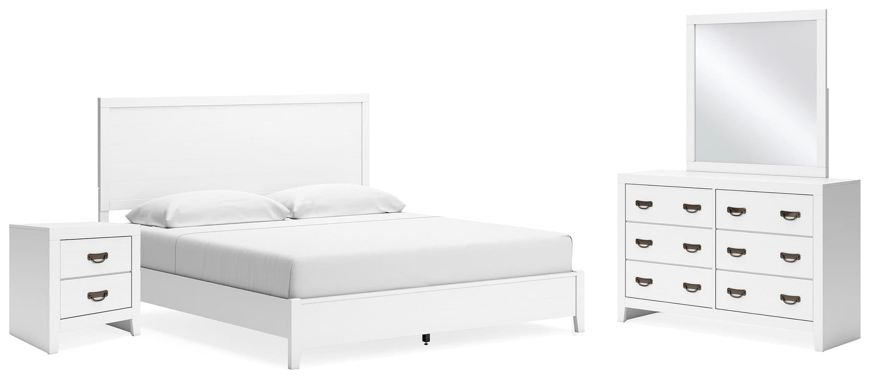 Binterglen White Panel Bedroom Set from Decor Furniture