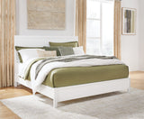 Binterglen White Panel Bedroom Set King 3: Bed, Dresser, Mirror from Decor Furniture