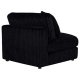 Blaine Upholstered Armless Chair Black view 7