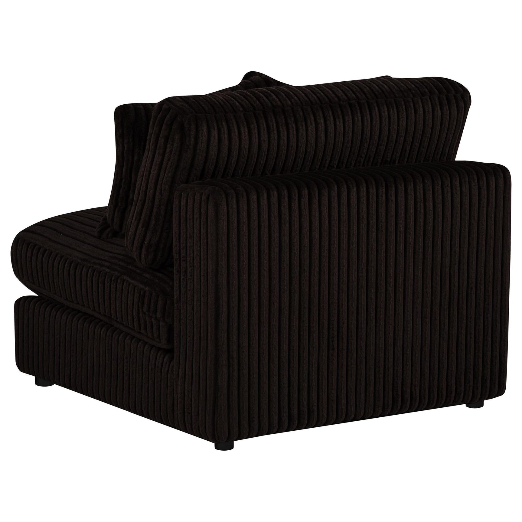 Blaine Upholstered Armless Chair Chocolate view 6