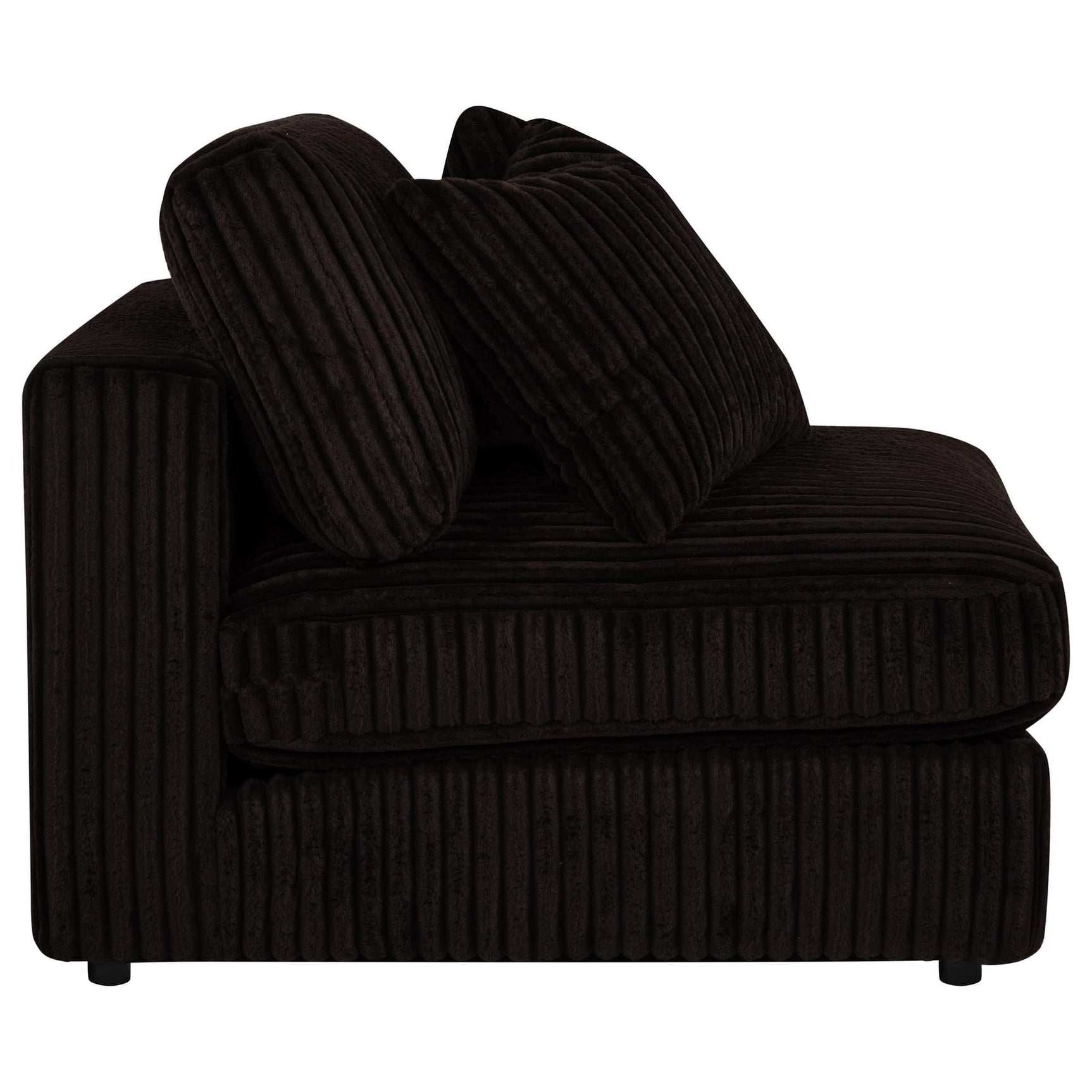 Blaine Upholstered Armless Chair Chocolate view 8