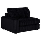 Blaine Upholstered Reversible Chaise Sectional Sofa Black view 15