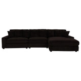 Blaine Upholstered Reversible Chaise Sectional Sofa Chocolate view 4