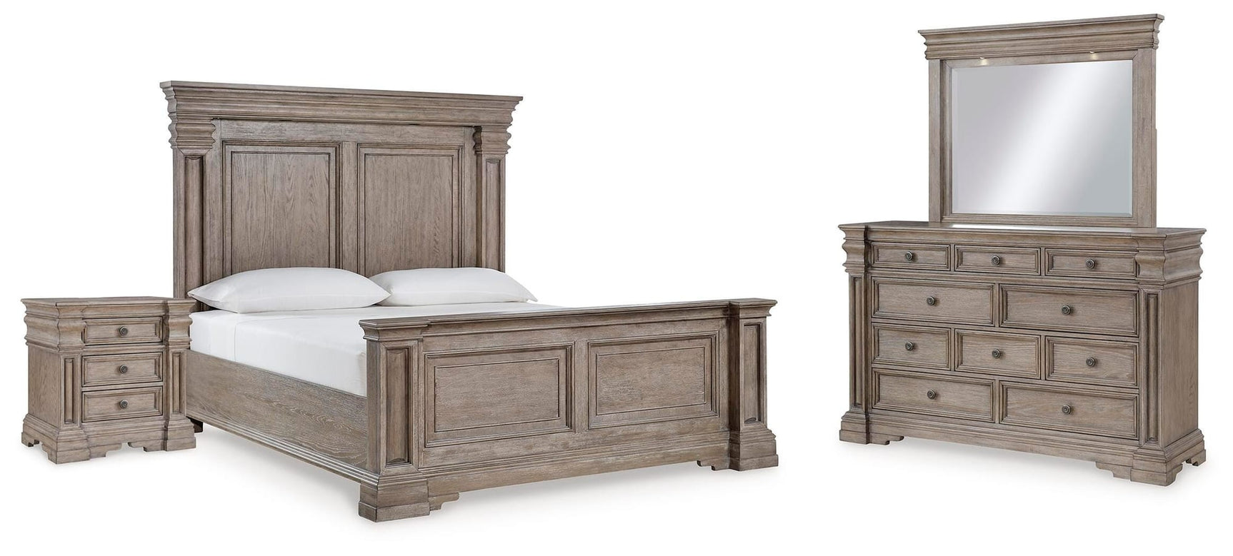 Blairhurst Light Grayish Brown Panel Bedroom Set from Decor Furniture